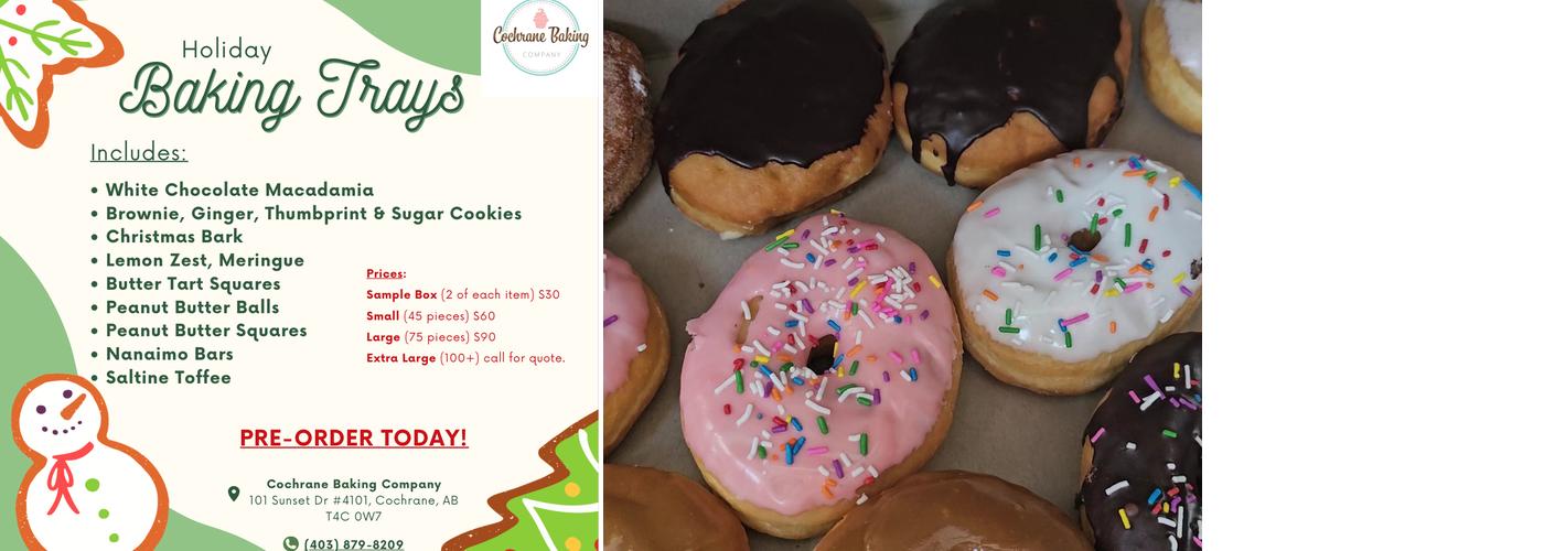 Cochrane Baking Company Menu