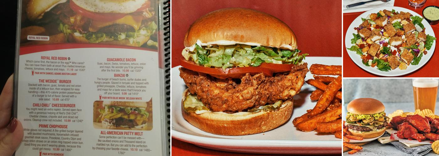 Red Robin Gourmet Burgers and Brews Menu