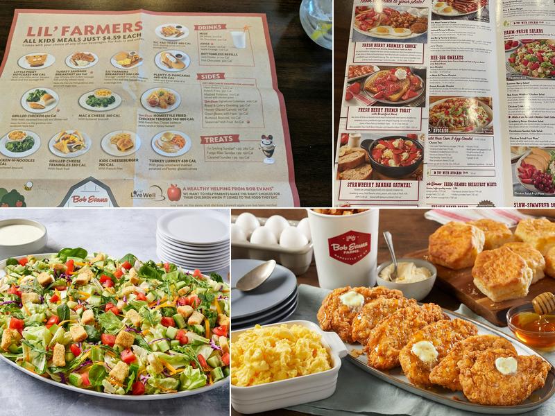 Bob Evans Menu