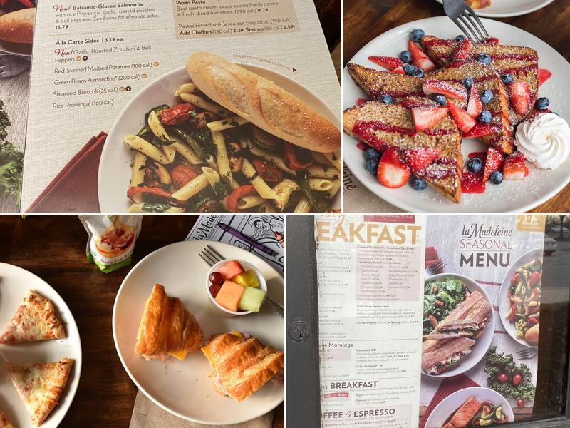 la Madeleine Menu