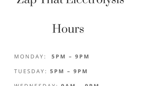 Zap That Electrolysis LLC -Licensed Electrologist 129 N Main Ave, Hartford South Dakota 57033