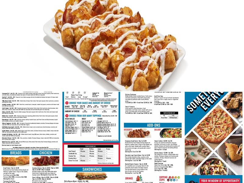 Domino's Pizza Menu