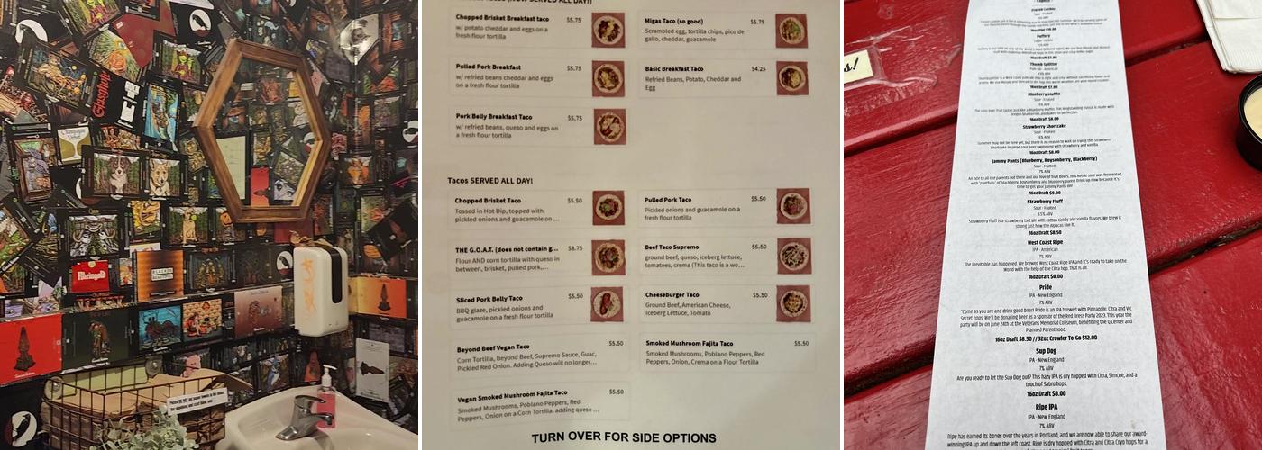 Matt's BBQ Tacos at Great Notion Menu