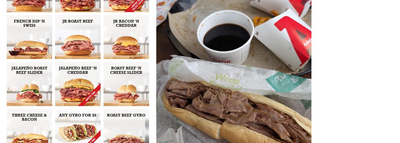 Arby's Menu