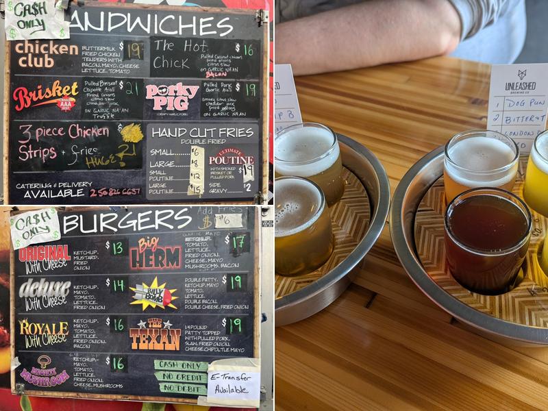 Unleashed Brewing Company Menu