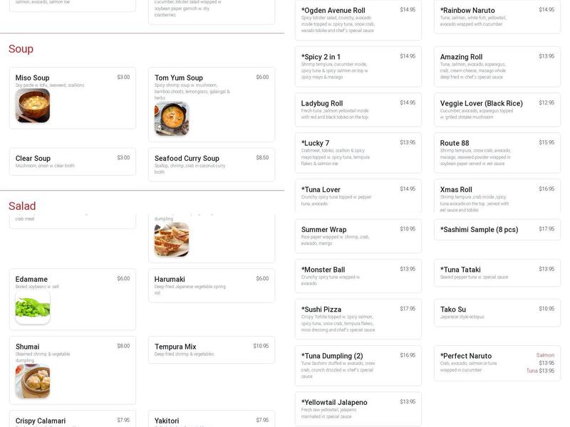 Wild Rice Sushi and Grill Menu