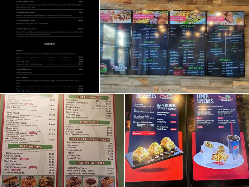 Pitaville Mediterranean Grill Menu