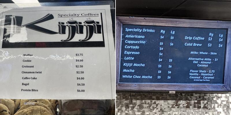 Kijiji Coffee Menu