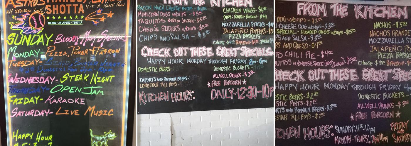 Ice House and Bar 1485 Menu