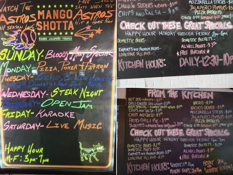 Ice House and Bar 1485 Menu