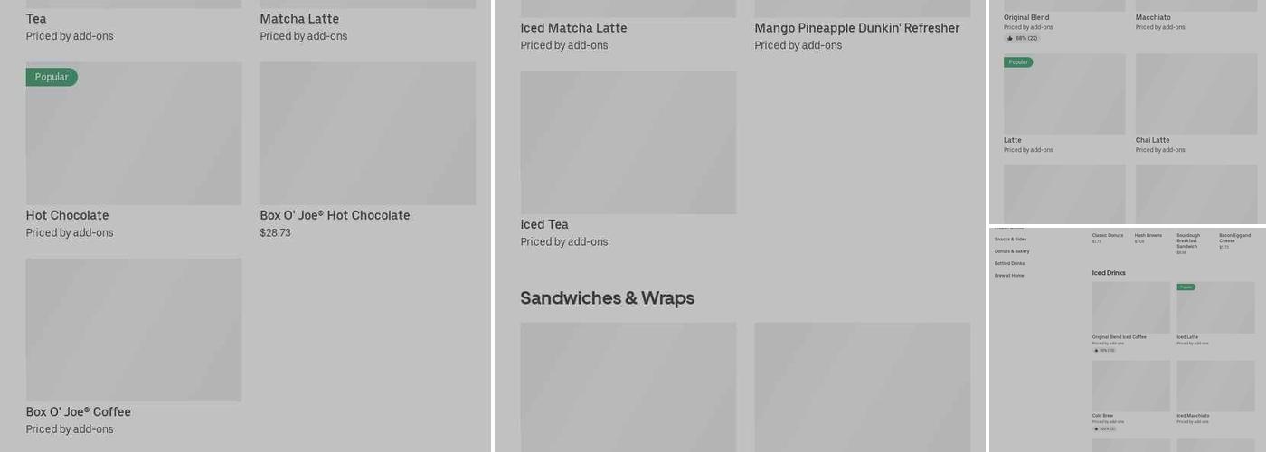 Hot Mini Donuts Menu