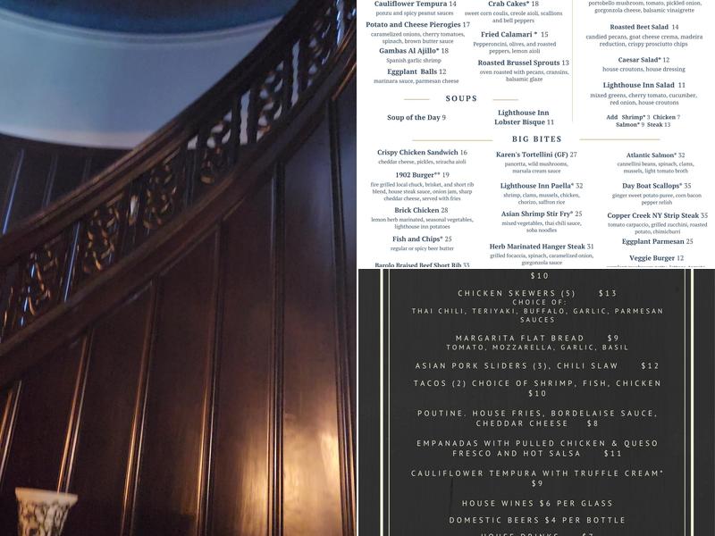 Lighthouse Inn Menu