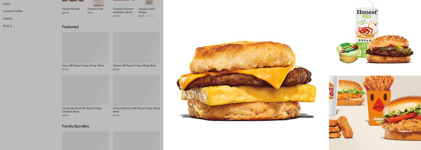 Burger King Menu