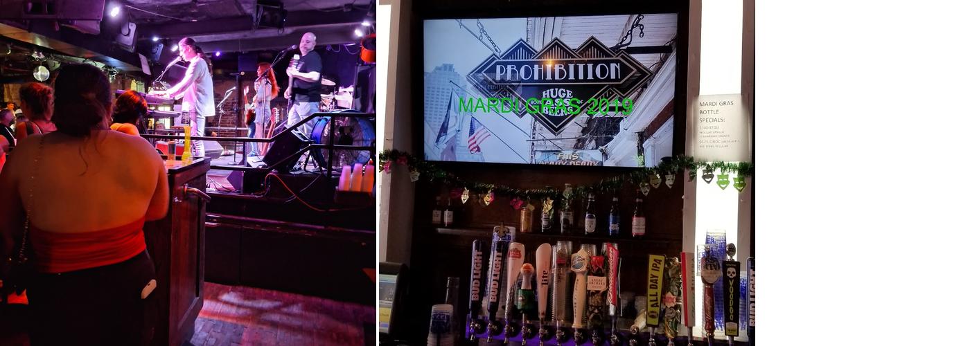 Prohibition Menu