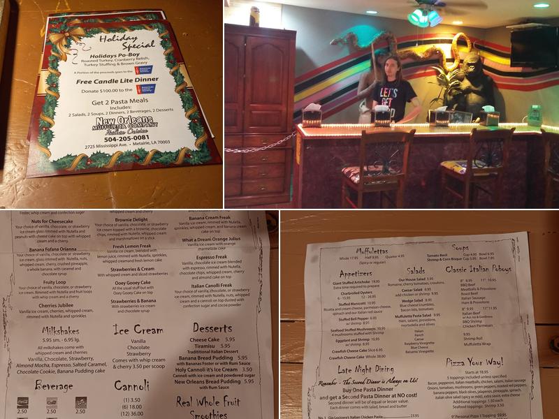 The Freakshake Cafe/New Orleans Muffuletta Company Menu