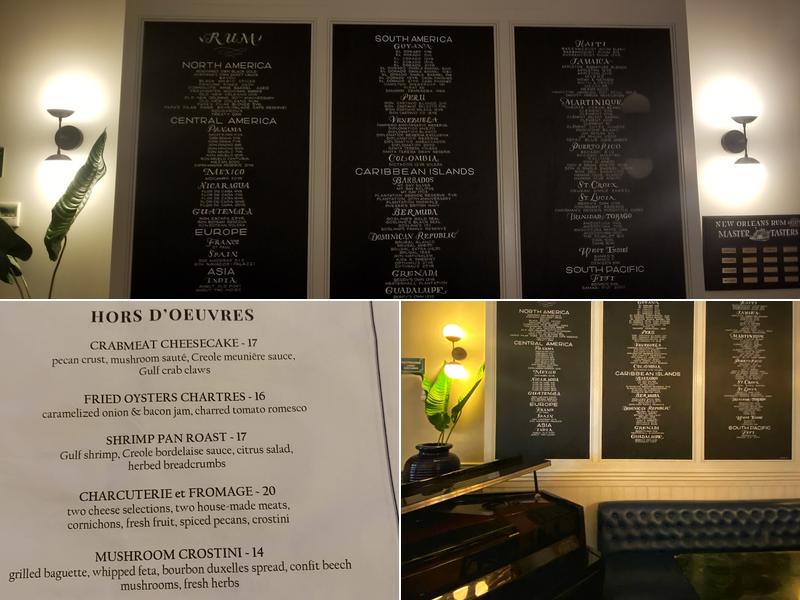 Black Duck Bar, Palace Cafe, New Orleans Menu