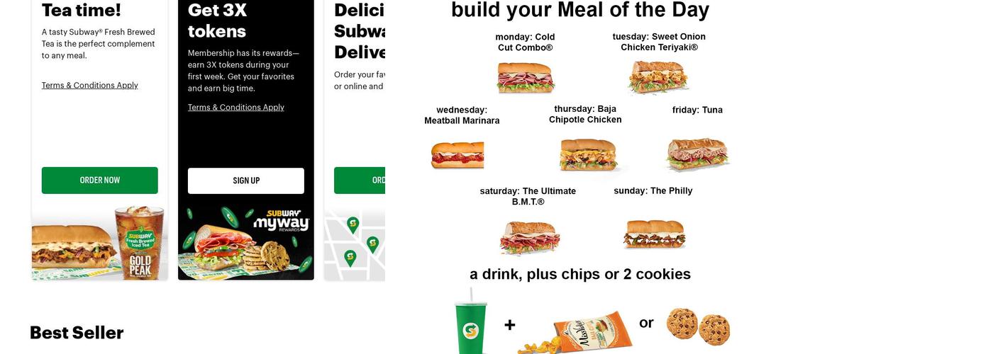 Subway Menu