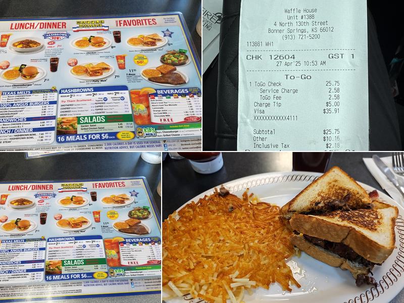 Waffle House Menu