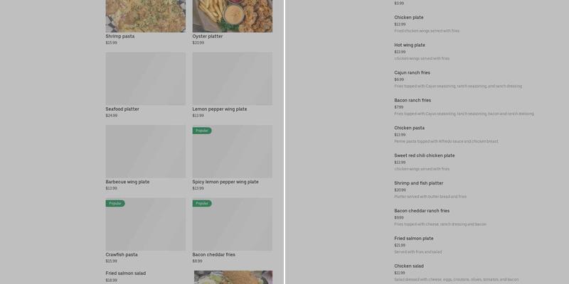 Traffik Kitchen and Cocktails Menu