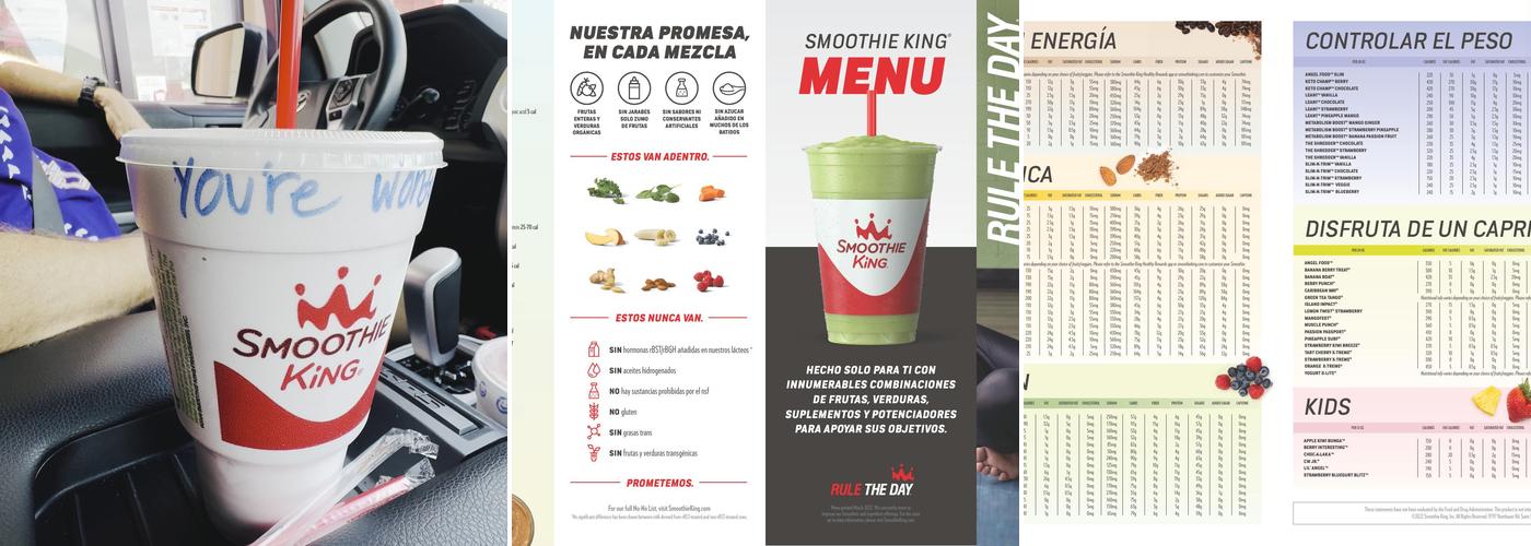 Smoothie King Menu