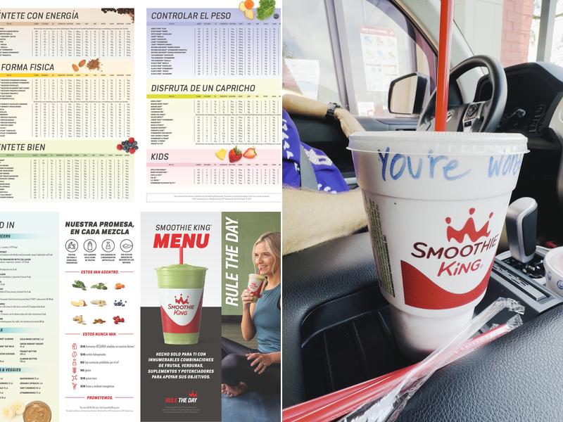 Smoothie King Menu