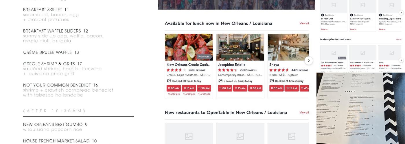 Common Interest Menu