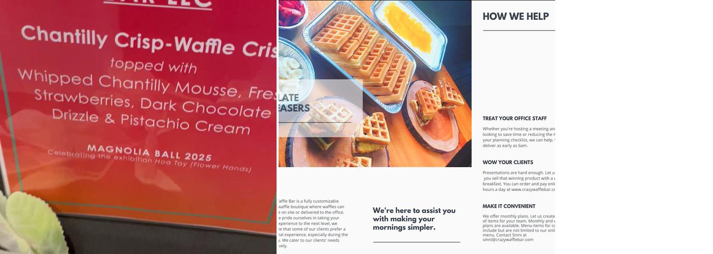 Crazy Waffle Bar Menu
