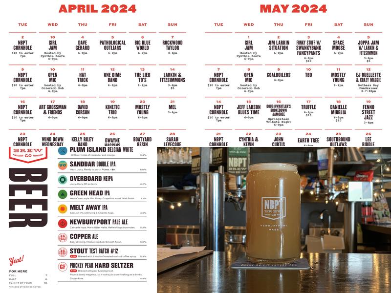 Newburyport Brewing Company Menu