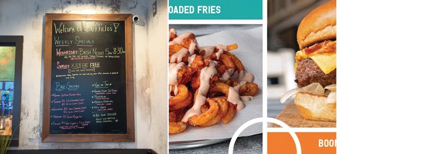 Buffalo's Menu