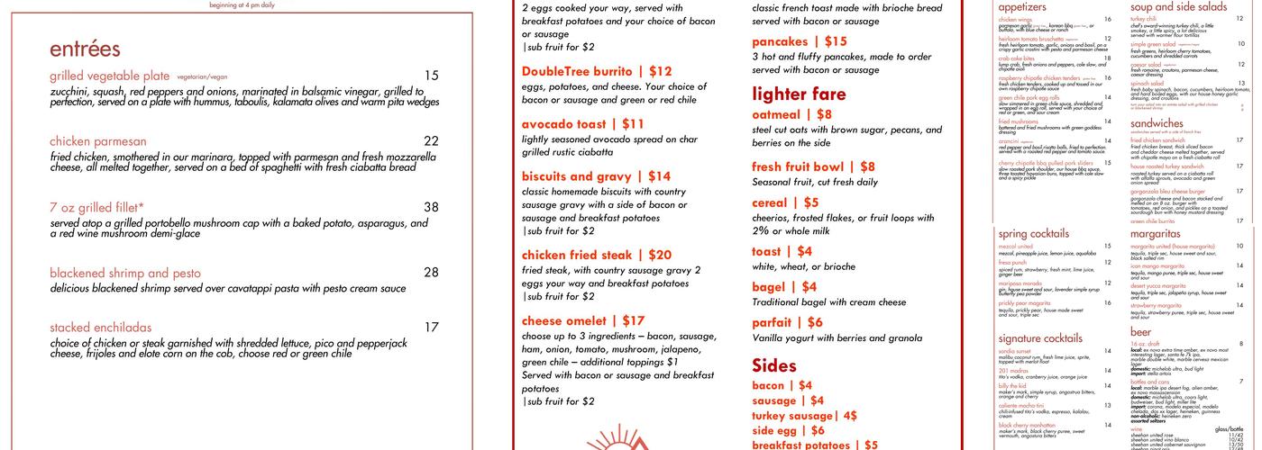 Coffee 505 Menu