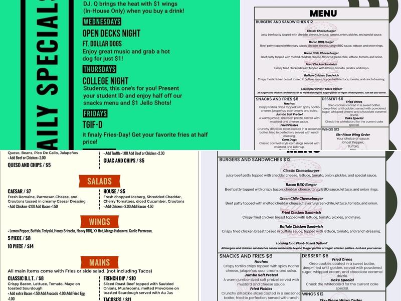Side Effex Menu