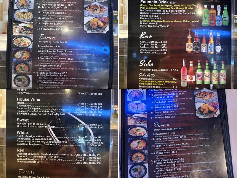 Hon Ramen Menu