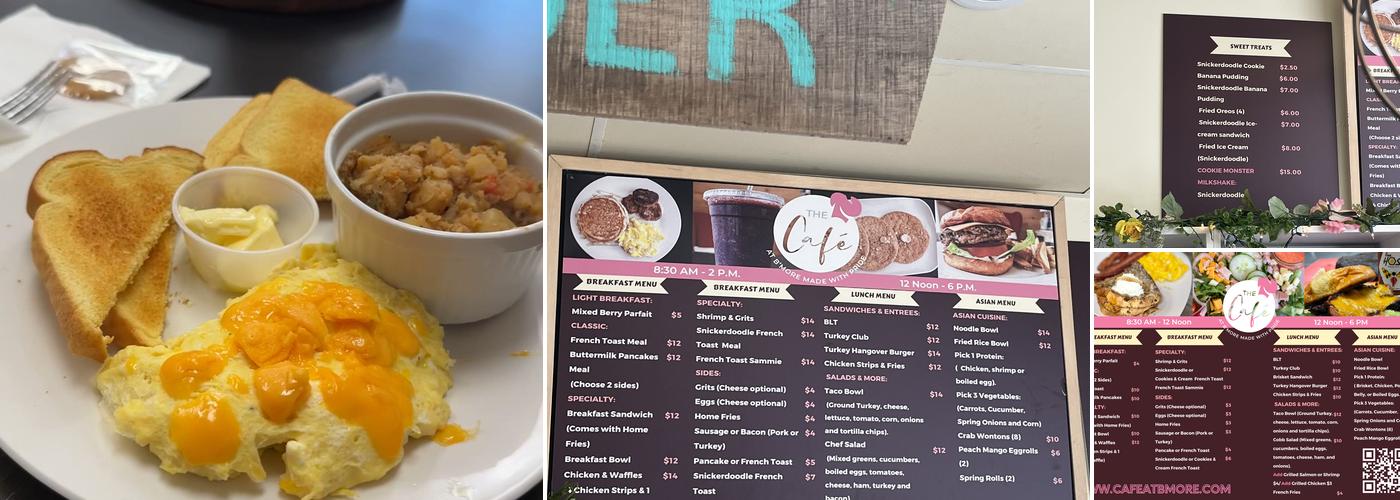 The Cafe @ B'More Made with Pride Menu