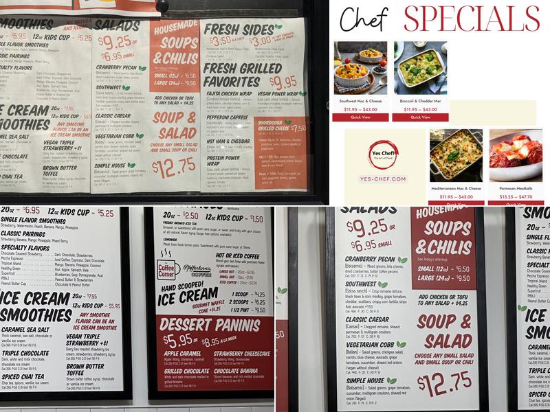Yes Chef! Menu