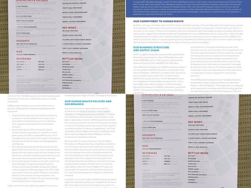 The Garden Grille and Bar Menu