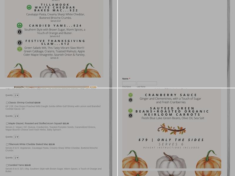 Grand Cru Hospitality Menu