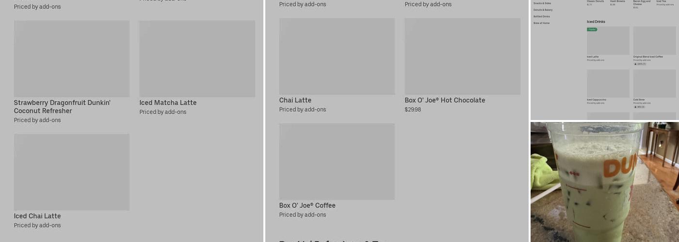 Dunkin' Menu