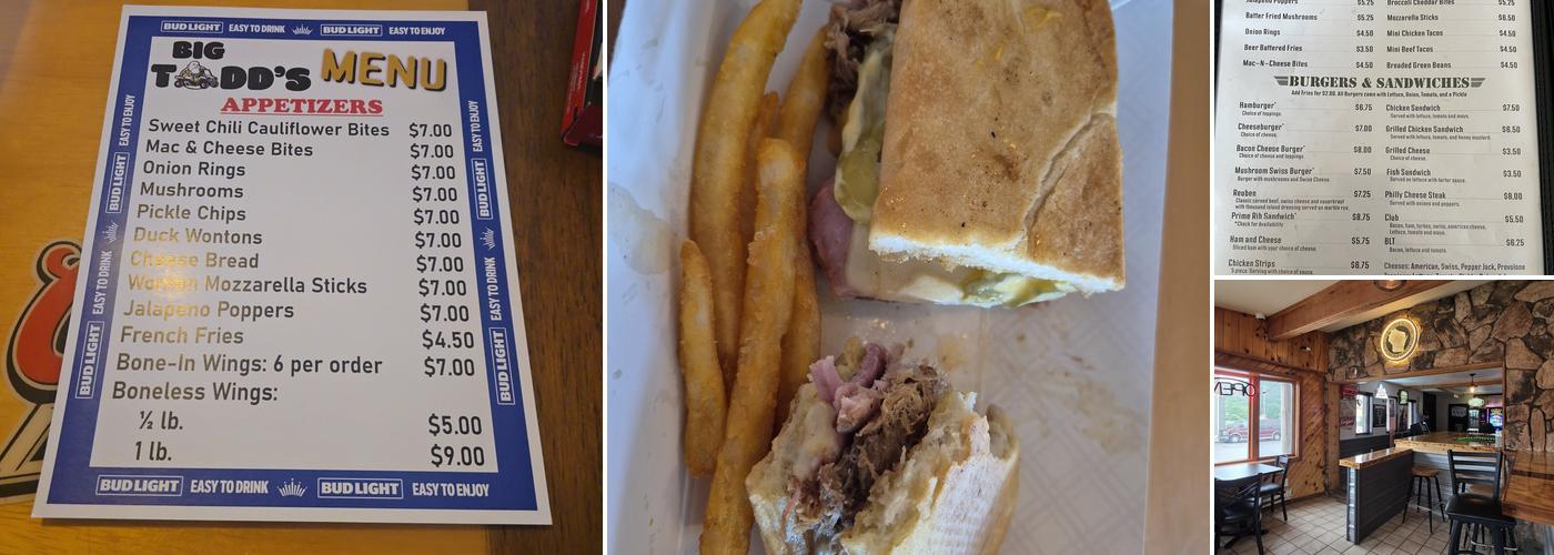 Command Post Saloon Menu