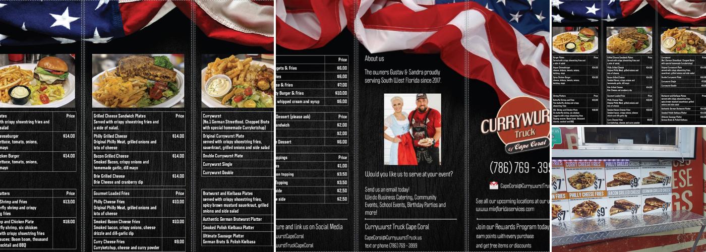 Currywurst Truck Cape Coral Menu