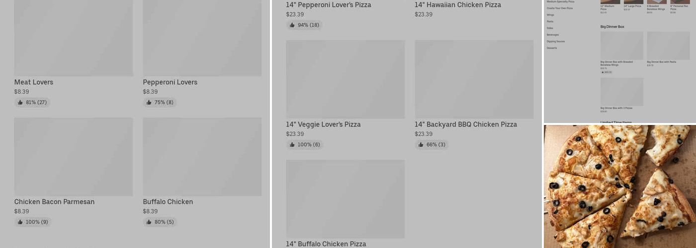 Pizza Hut Menu