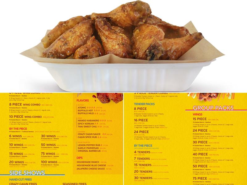 Wing Boss Menu