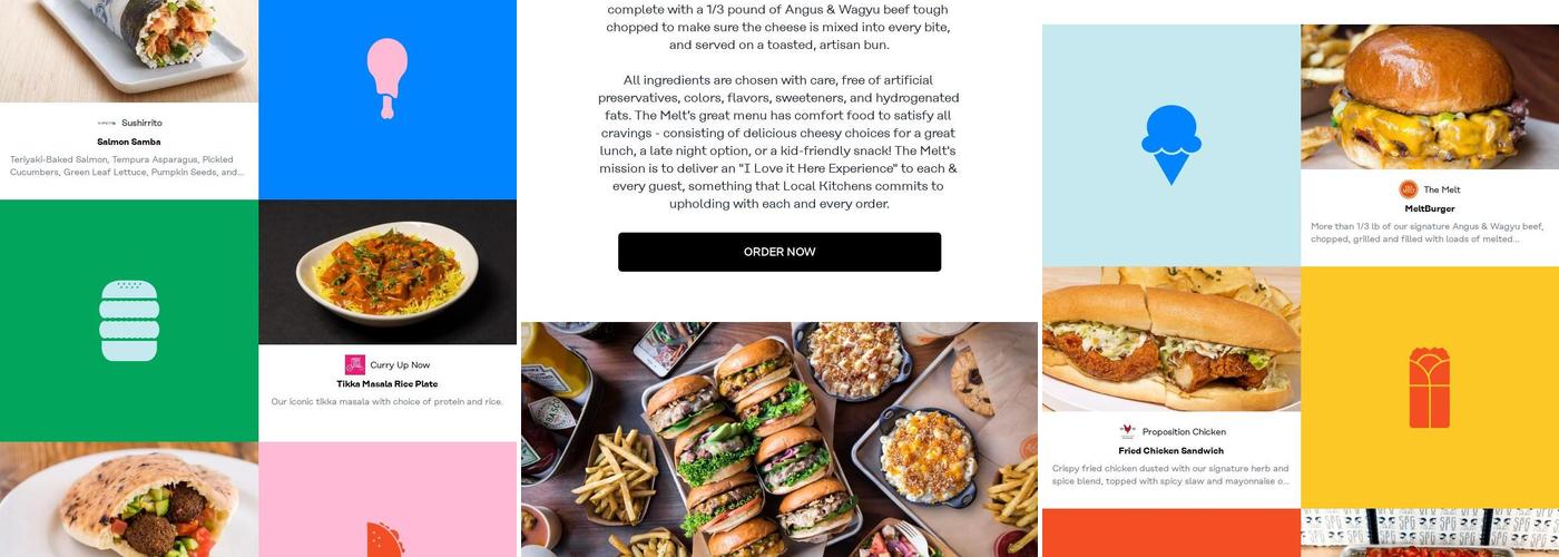 The Melt at Local Kitchens Menu