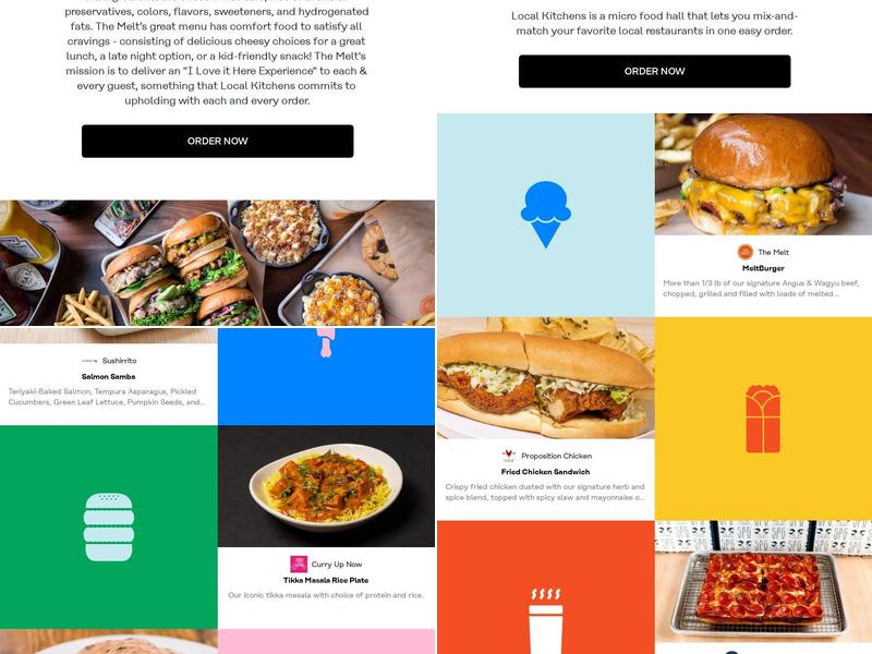 The Melt at Local Kitchens Menu