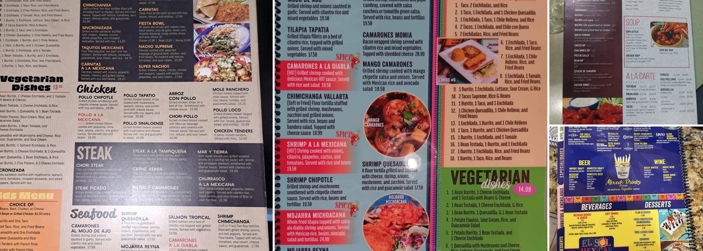 El Sol Mexican Grill Menu
