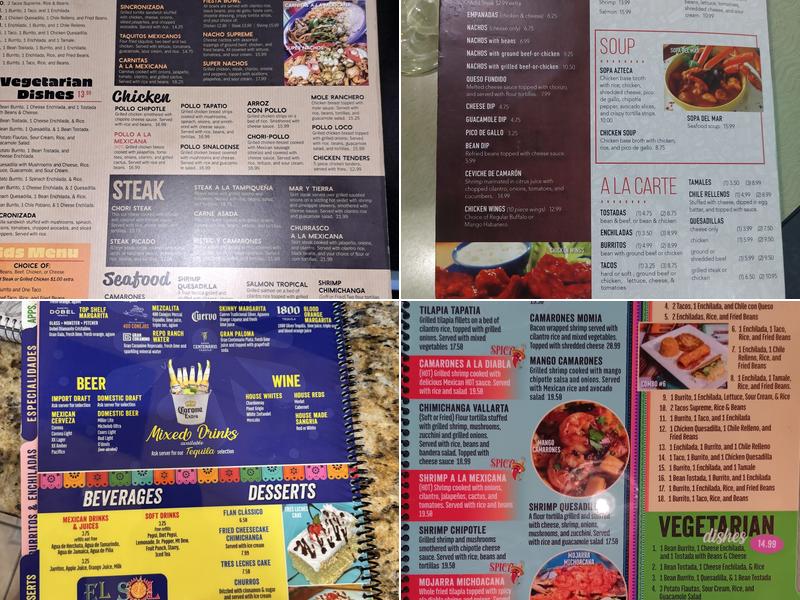 El Sol Mexican Grill Menu