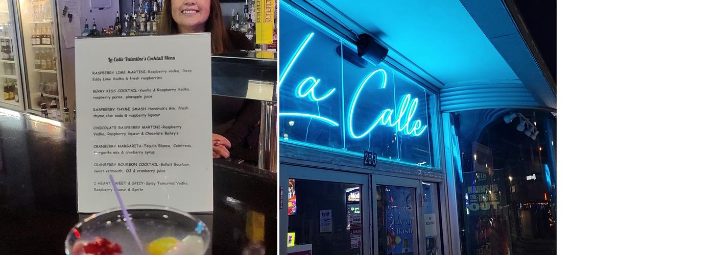 La Calle Bar and Music Venue Menu