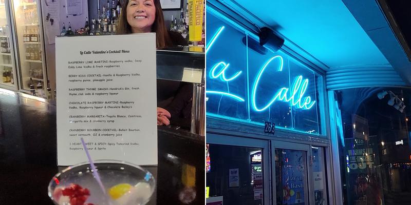 La Calle Bar and Music Venue Menu