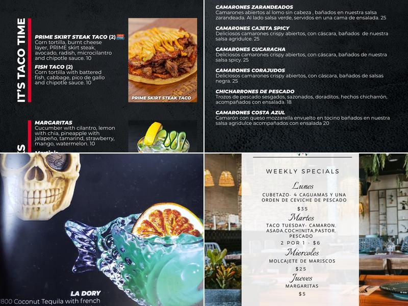 Martina's Cantina and Grill Menu