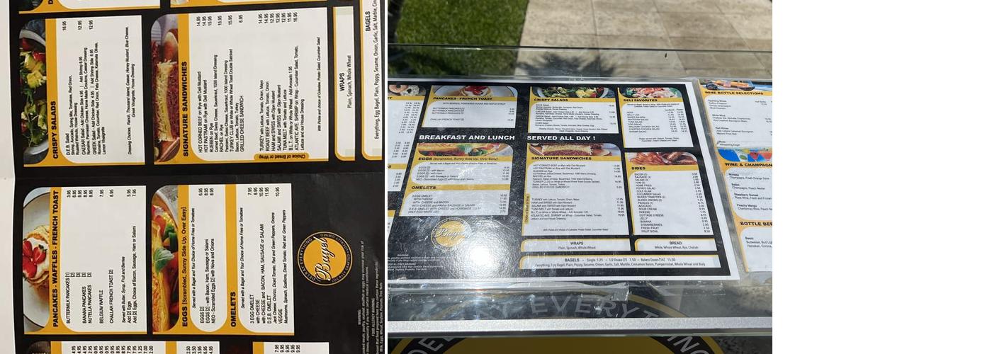Delray Everything Bagel Menu