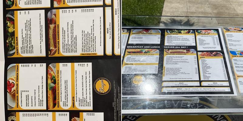 Delray Everything Bagel Menu